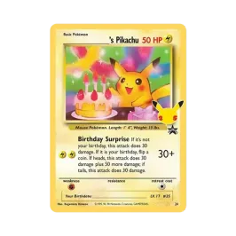 _のピカチュウ(お誕生日ピカチュウ)【英語版】(ソード&シールド _のピカチュウ(お誕生日ピカチュウ)【英語版】(ソード&シールド