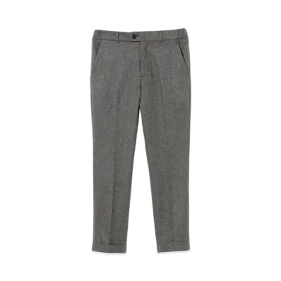 BEAMS Flannel Slacks "Gray"