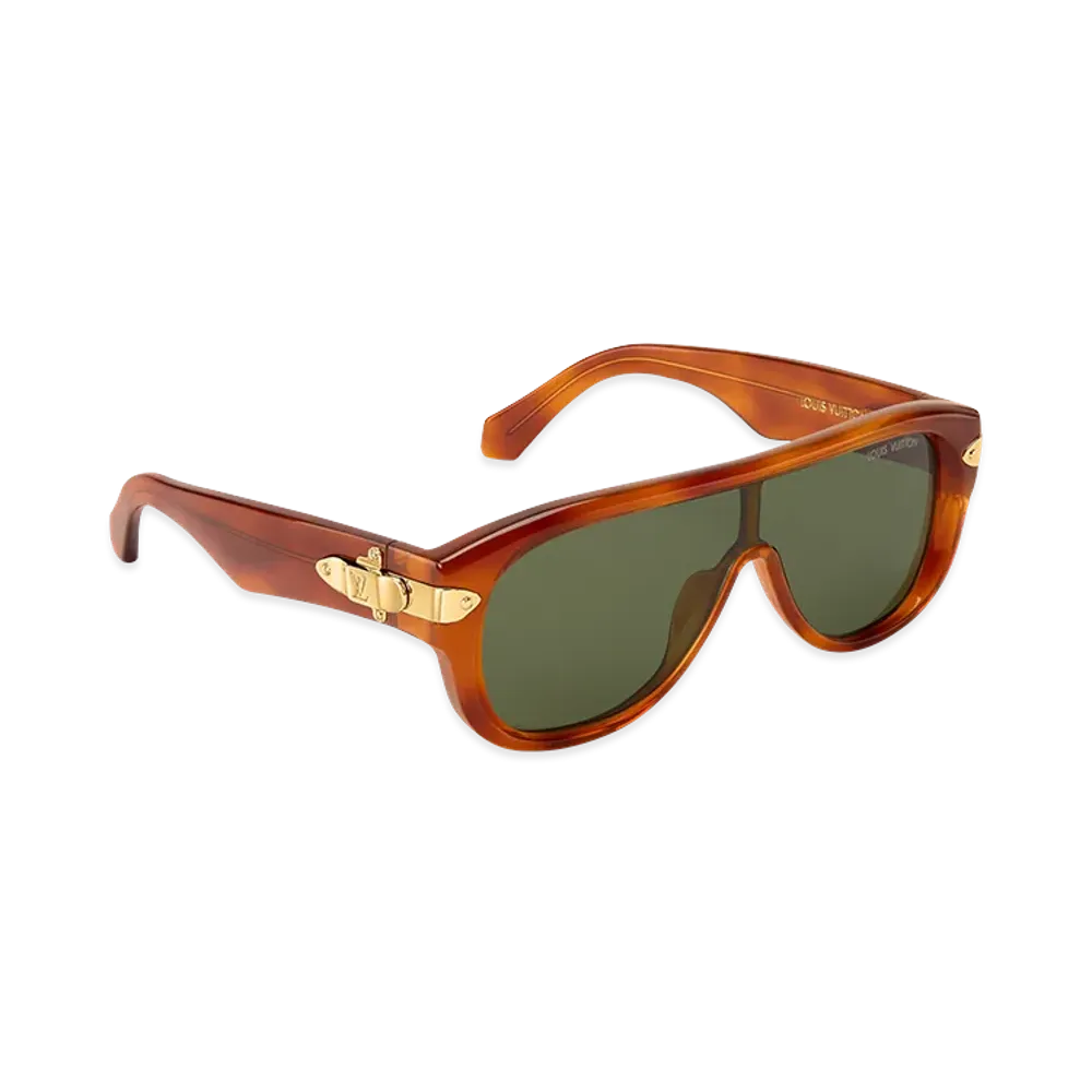 Louis Vuitton Sunglasses LV Lock Mask "Dark Tortoise"