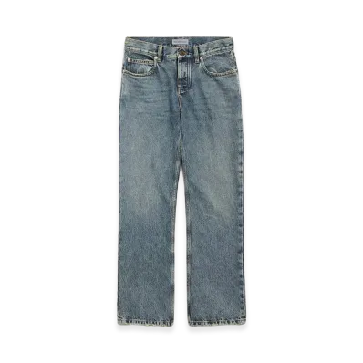 BALENCIAGA Women's Regular Fit Jeans "Dirty Effect Vintage Blue"