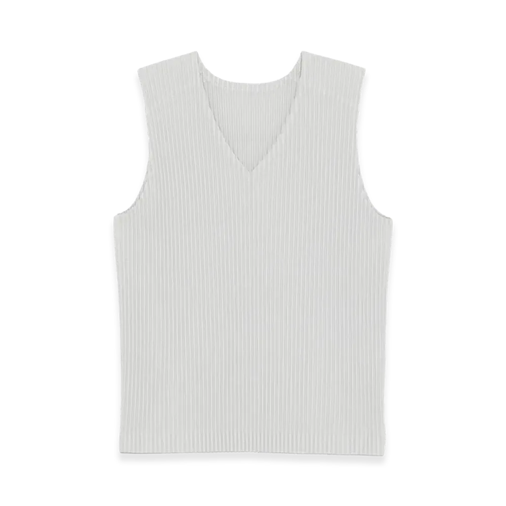 HOMME PLISSE ISSEY MIYAKE Top "Light Gray"
