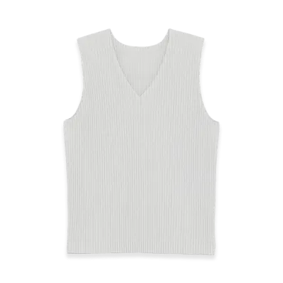 HOMME PLISSE ISSEY MIYAKE Top "Light Gray"