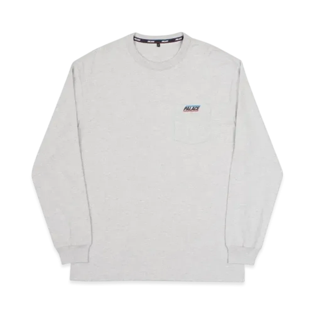 PALACE Basically a Pocket Longsleeve "Grey Marl"