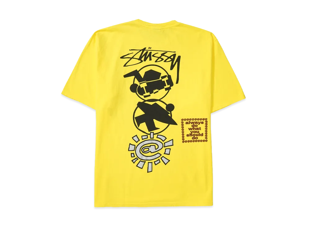 Stussy x Always Do What You Should Do Stack Tee "Yellow"