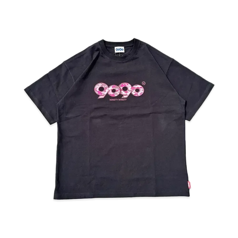 9090 9090 OG Logo Tee "BLACK PINK CAMO"