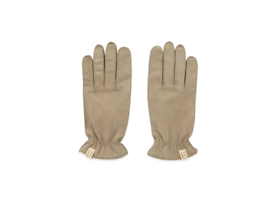 visvim Leather Gloves "Khaki"