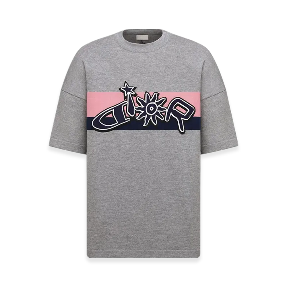 Dior x Lewis Hamilton T-Shirt in Wool Knit "Gray"