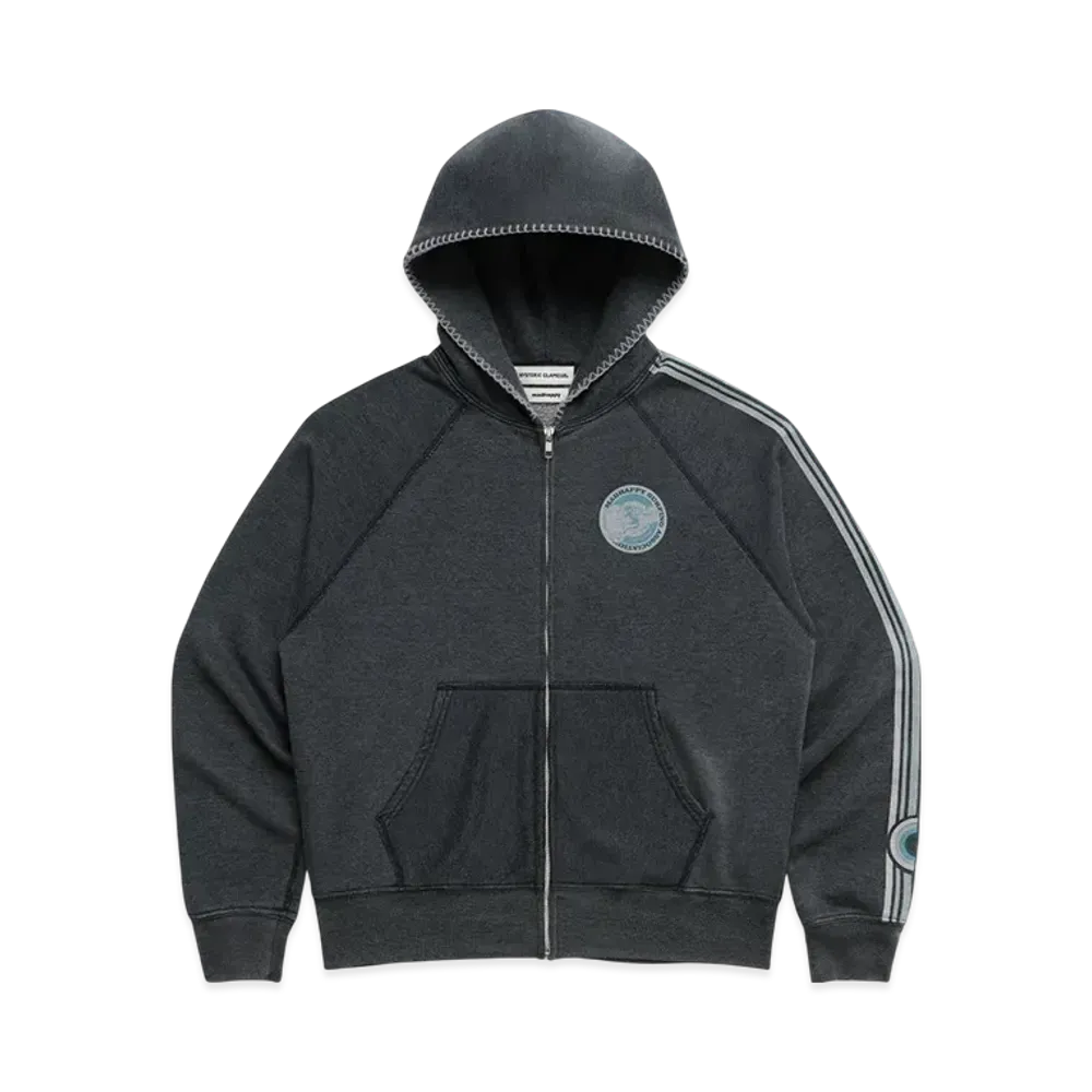 HYSTERIC GLAMOUR x madhappy Lightweight Fleece Zip Up "Charcoal"
