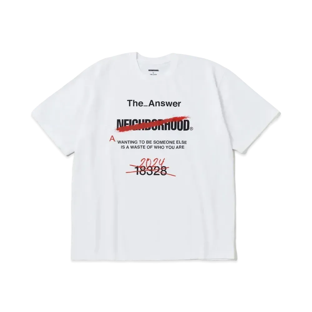 NEIGHBORHOOD NH . Tee SS-13 "White"