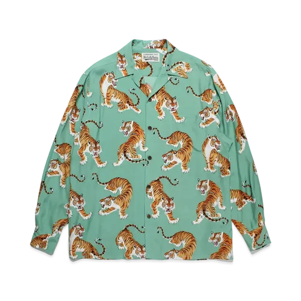WACKO MARIA Tim Lehi / Hawaiian Shirt "Green"