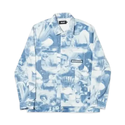 PALACE Team Jacket "White Navy"