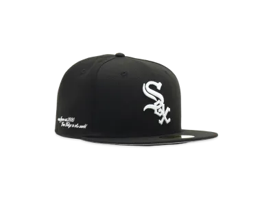 NEW ERA x atmos 59Fifty atmos AJ2000-T2W Chicago White Sox "Black"