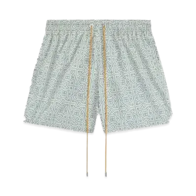 RHUDE Cravat Swim Trunks "Teal"