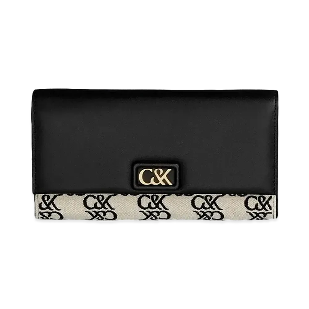 CHARLES & KEITH Initial Leather And Canvas Chain Strap "Multi"
