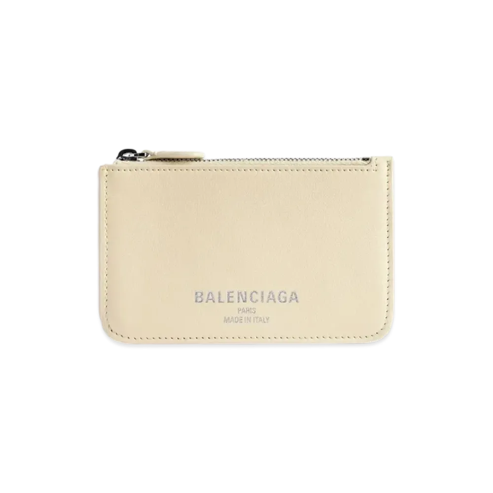BALENCIAGA Cash 2.0 Long Coin & Card Holder "Beige"