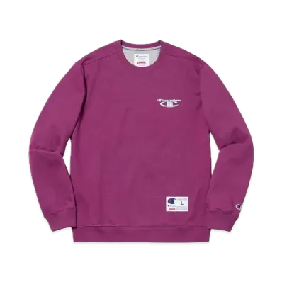 Supreme x Champion 3D Metallic Crewneck "Bright Purple"