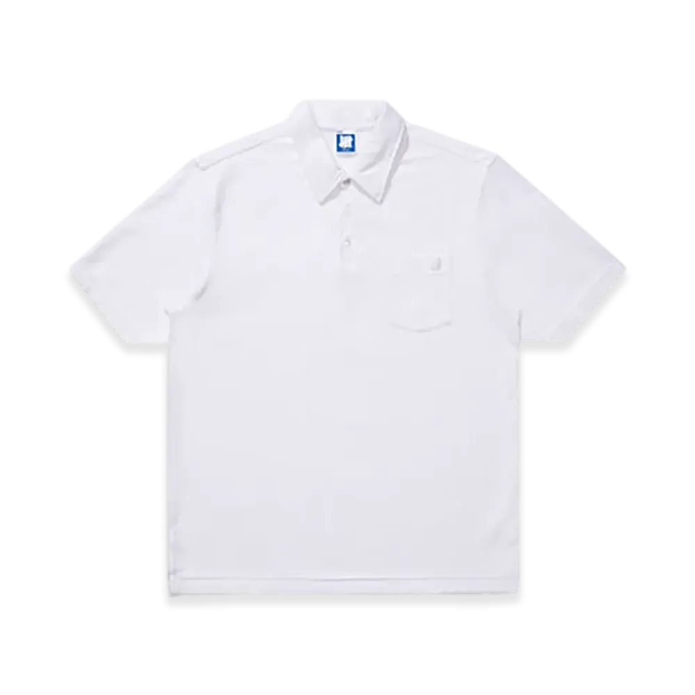 UNDEFEATED S/S Polo Tee "White"