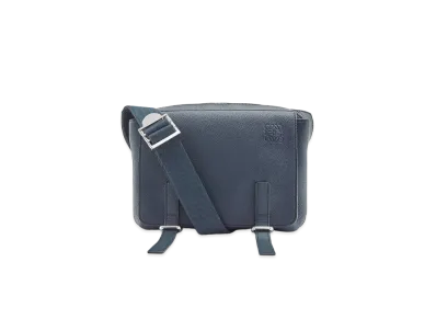 LOEWE Xs Military Messenger Bag In Soft Grained Calfskin "Ocean"