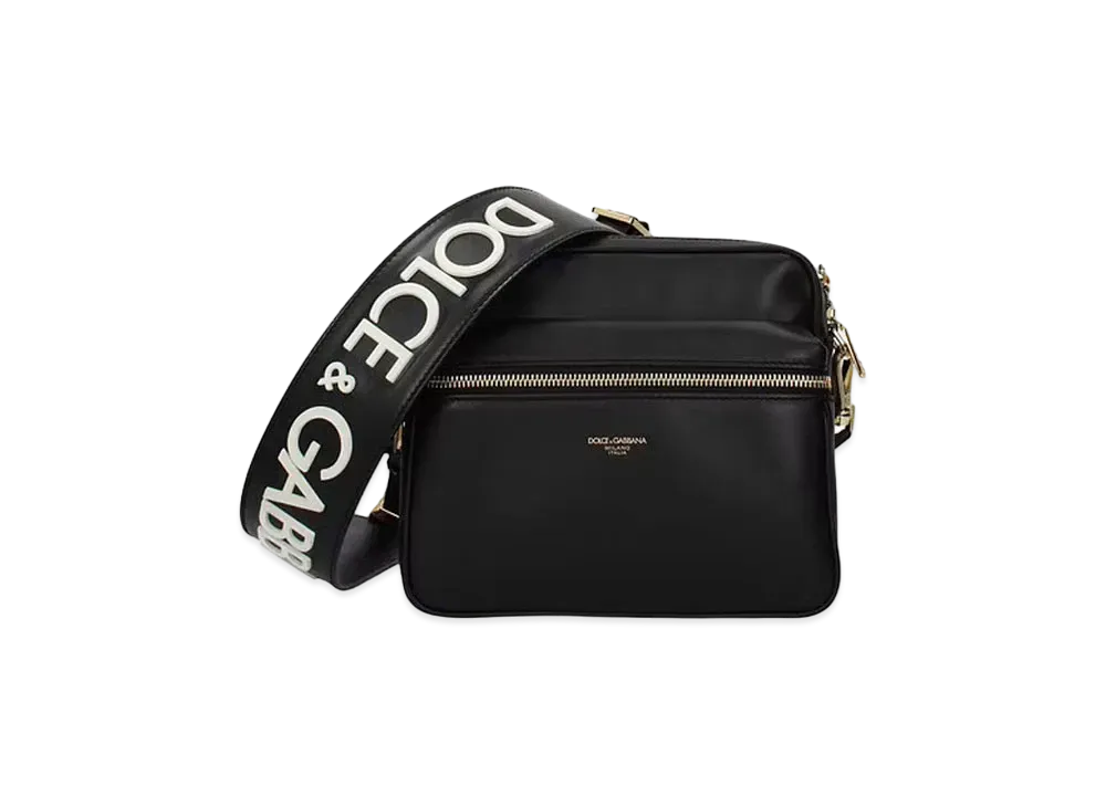 Dolce&Gabbana Messenger Bag Mediterraneo Calfskin "Black"