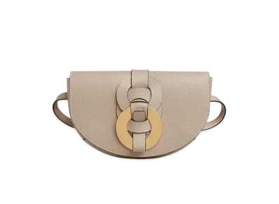 Chloe Darryl Belt Bag In Grained & Smooth Calfskin "Grey"