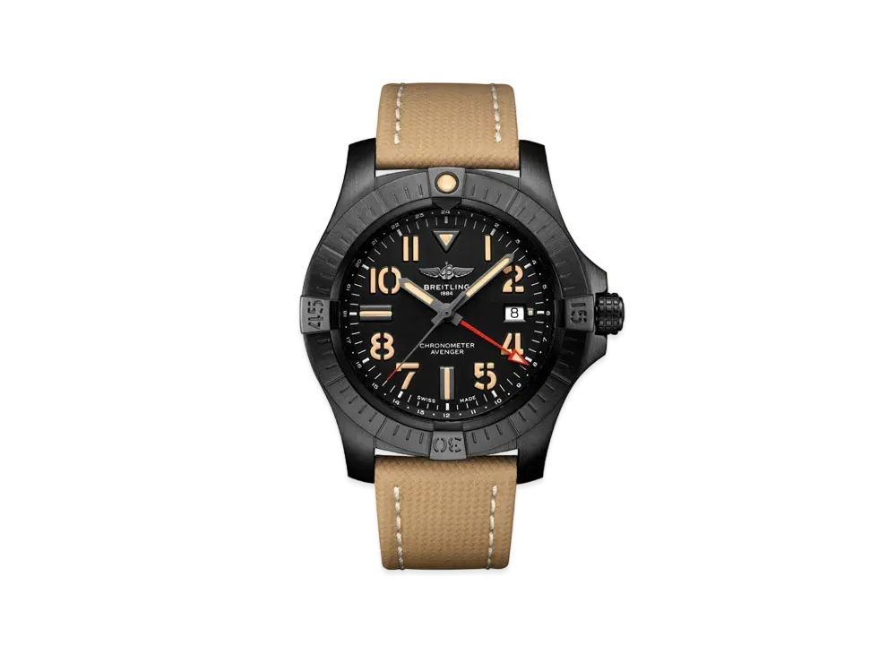BREITLING AVENGER AUTOMATIC GMT 45 NIGHT MISSION "Black"
