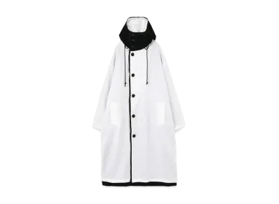 Yohji Yamamoto Y's LINEN WOOL REVERSIBLE COAT "White/Black"