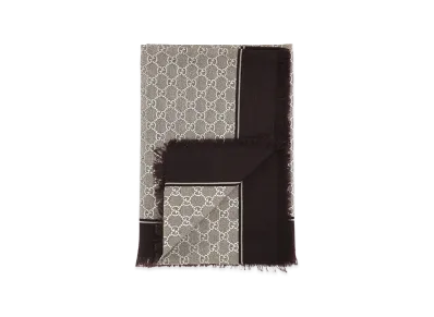 GUCCI Women's GG Lame Scarf "Printed"