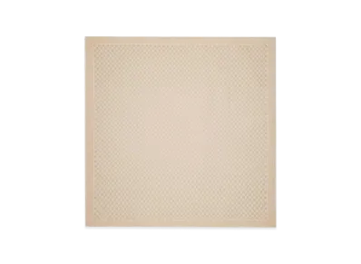 GUCCI Women's Embroidered Wool Foulard "Beige"