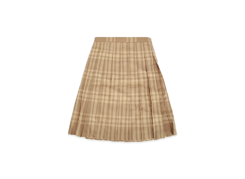 Burberry Kids KG3 Estelle Check Skirt "Dark Sand"