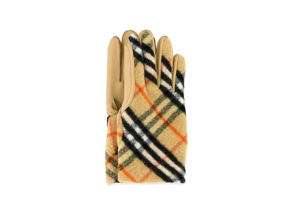 Burberry Lg Bias Check Glove "Checked"