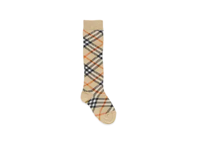 Burberry Kids Check Cotton Blend Socks "Checked"