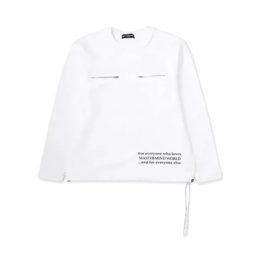 mastermind WORLD Inside Out Crewneck "White"