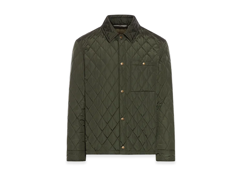 Burberry Quilted Nylon Shirt "Green"