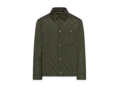 Burberry Quilted Nylon Shirt "Green"
