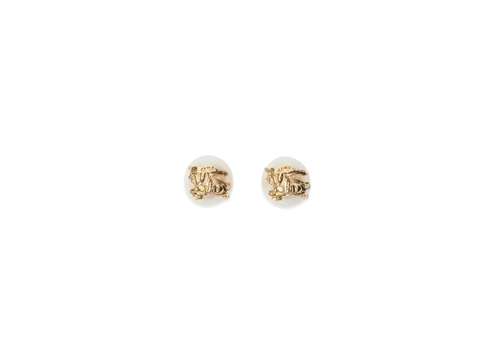 Burberry EKD Sphere Pearl Stud Earrings "Gold/Pearl"