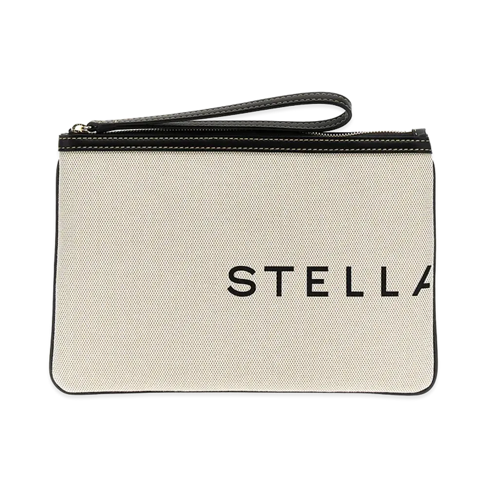 STELLA McCARTNEY Women's Smc Canvas Pouch "White"