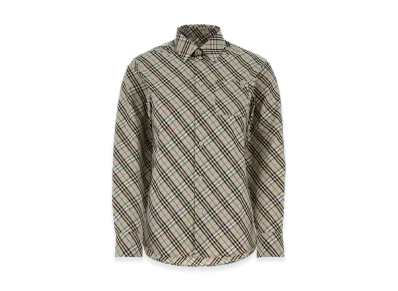 Burberry Women's Embroidered Poplin Shirt "Beige"