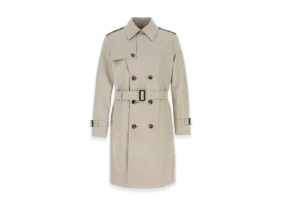 Burberry Dove Twill Trench Coat "Gray"