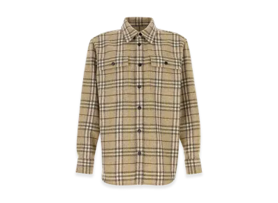 Burberry Embroidered Flannel Shirt "Checked"