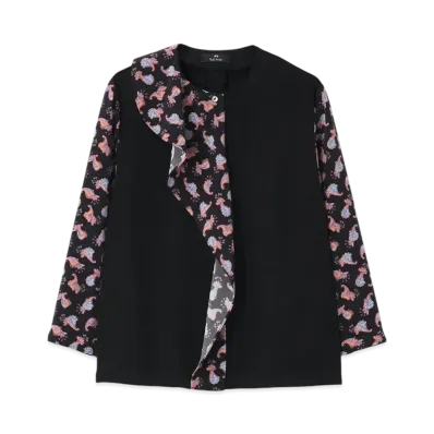 Paul Smith Women's Mini Burle Paisley Blouse "Black"
