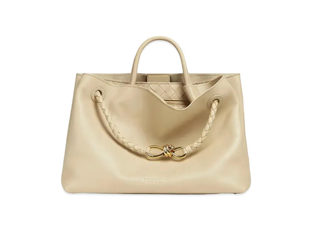 Bottega Veneta Medium Andiamo Calf Leather "Light Butterscotch"