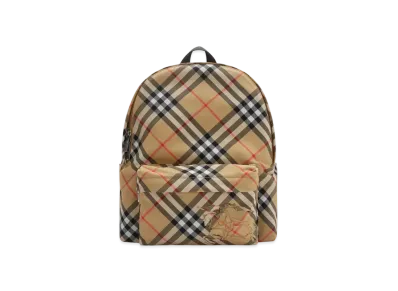 Burberry Small Check Backpack "Sand"