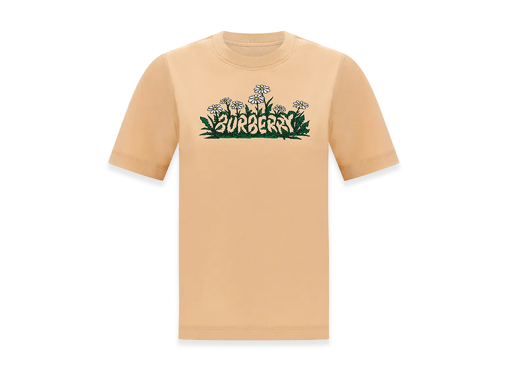 Burberry Women's Printed T-Shirt "LIght Beige"