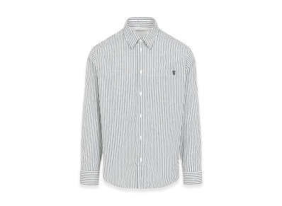 Burberry Striped Cotton Shirt "White"