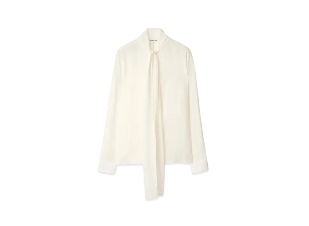 Burberry Silk Blouse "Natural White"