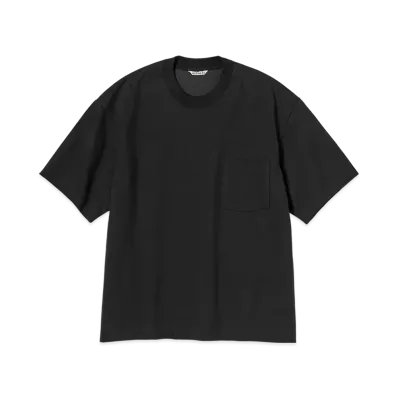 AURALEE Heavy Weight Pocket Tee "Black"