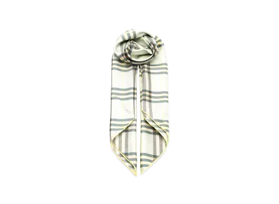 Burberry Women's Silk Twill Scarf "Light Green"