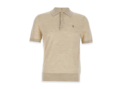 Burberry Wool Polo Shirt "Beige"