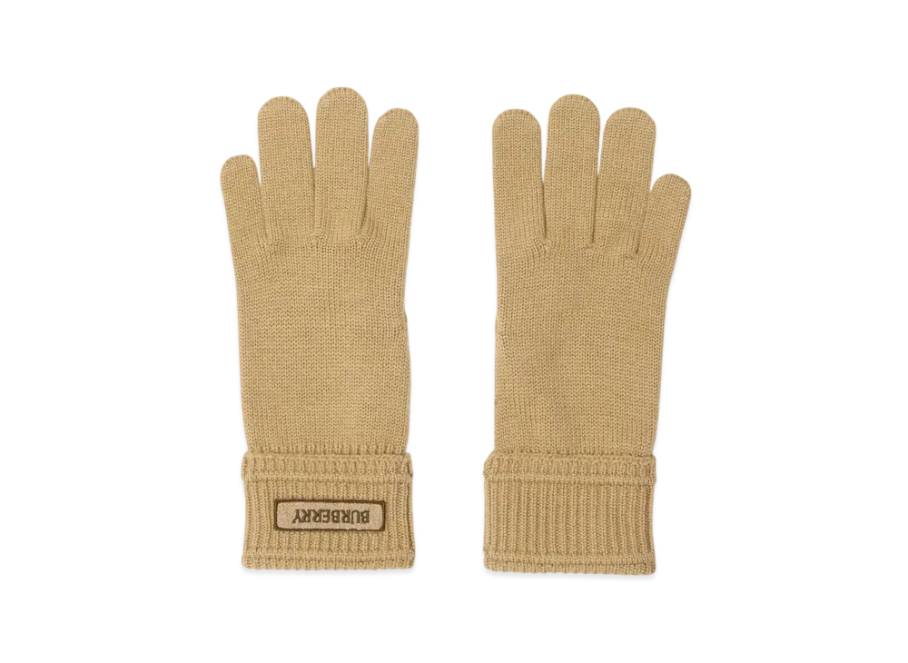 Burberry Wool Gloves "Sand"