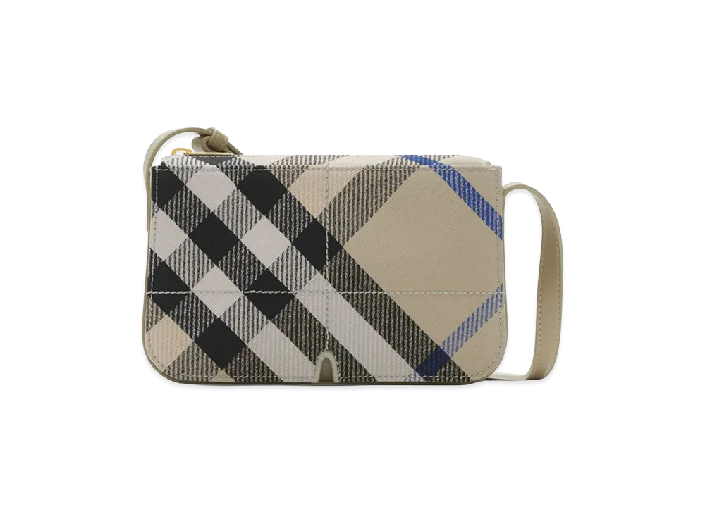 Burberry Women's Embroidered Canvas Snip Crossbody Bag "Beige"